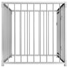 Dog Kennel Silver Steel Tough Dog Kennel