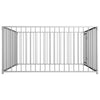 Dog Kennel Silver Steel Durable Dog Kennel