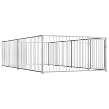 Dog Kennel Silver Steel Dog Kennel