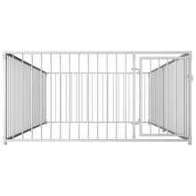 Dog Kennel Silver Steel Dog Kennel