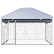 Dog Kennel Silver Galvanized Steel Large Durable Dog Kennel