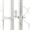 Dog Kennel Silver Galvanized Steel Large Durable Dog Kennel