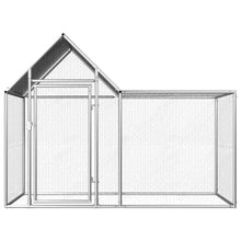 Chicken Coop Silver Galvanized Steel Large Durable Chicken Coop