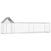 Chicken Coop Silver Galvanized Steel Durable