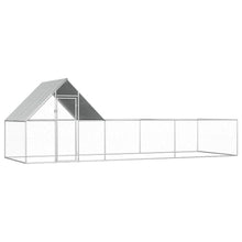 Chicken Coop Silver Galvanized Steel Locks