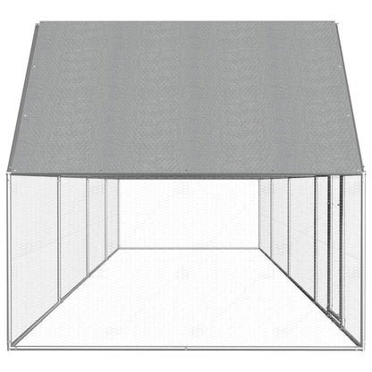 Chicken Coop Silver Galvanized Steel Feet Durable