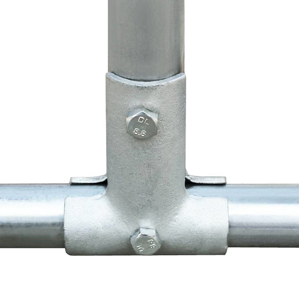 Chicken Coop Silver Galvanized Steel Feet Durable