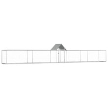 Chicken Coop Silver Galvanized Steel Large Durable