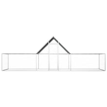 Chicken Coop Silver Galvanized Steel 262.2W x 78.7D x 78.7H