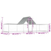 Chicken Coop Silver Galvanized steel 20 x 6.6 x 6.6 ft