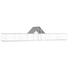 Chicken Coop Silver Galvanized Steel 393.7W x 78.7D x 78.7H