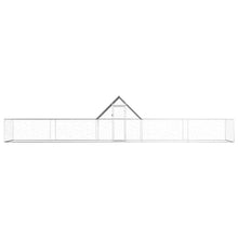 Chicken Coop Silver Galvanized Steel 393.7W x 78.7D x 78.7H
