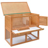 Rabbit Hutch Wooden Solid Pine Wood Large Height-Adjustable