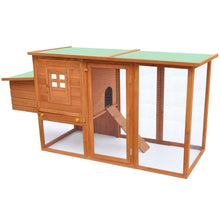 Chicken Coop Brown Solid Pine Wood With Painted Finish Medium