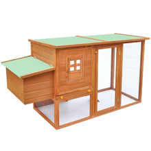 Chicken Coop Brown Solid Pine Wood With Painted Finish Medium