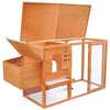 Chicken Coop Brown Solid Pine Wood With Painted Finish Medium