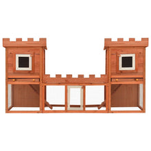 Rabbit Hutch Brown Pine Wood Large Modular