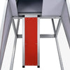 Chicken Coop Silver, Black Aluminum, Iron Wire Mesh, Mdf Large