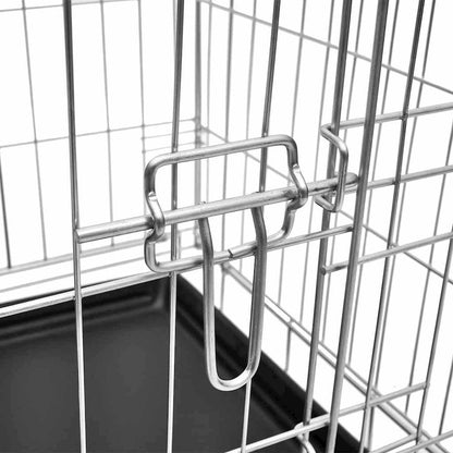 Dog Crate Galvanized Steel Galvanized Steel And Plastic M