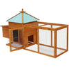 Chicken Coop Brown Solid Firwood, Plywood, Galvanized Steel Large