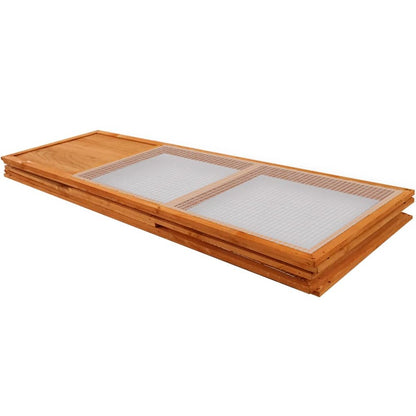 Animal Cage Brown Solid Fir Wood, Plywood Collapsible