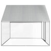 Chicken Cage Silver Frame + Gray Roof Galvanized Steel, Pe Roof