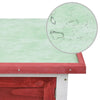 Rabbit Hutch Red Solid Pine Wood One Size Adjustable Armrests
