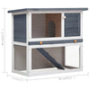 Rabbit Hutch Grey And White 17.7W x 35.4D x 31.5H