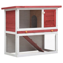 Rabbit Hutch Red Pine Wood Large Durable