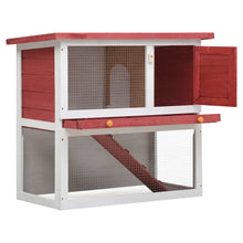 Rabbit Hutch Red Pine Wood Large Durable
