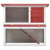 Rabbit Hutch Red Pine Wood Large Durable
