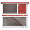 Rabbit Hutch Red Pine wood Large Durable Rabbit Hutch