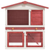 Rabbit Hutch Red And White 23.6W x 37D x 38.6