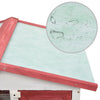 Rabbit Hutch Red And White 23.6W x 37D x 38.6