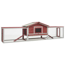 Rabbit Hutch Red And White 23.6W x 119.3D x 33.9H