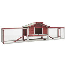 Rabbit Hutch Red And White 23.6W x 119.3D x 33.9H