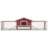 Rabbit Hutch Red And White 23.6W x 119.3D x 33.9H