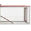Rabbit Hutch Red And White 23.6W x 119.3D x 33.9H