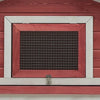 Rabbit Hutch Red And White 23.6W x 119.3D x 33.9H