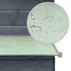 Rabbit Hutch Grey, Green Solid Pine Wood, Fir Wood, Iron Wire Mesh