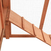 Chicken Coop Natural Wood Solid Fir Wood, Plywood, Galvanized Steel