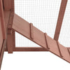 Chicken Coop Mocha And White Solid Fir Wood Large Pull-Out