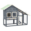 Rabbit Hutch Grey And White 24.8W x 55.1D x 47.2H
