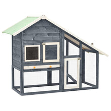 Rabbit Hutch Grey And White 24.8W x 55.1D x 47.2H
