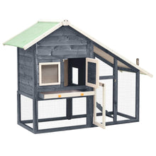 Rabbit Hutch Grey And White 24.8W x 55.1D x 47.2H