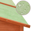 Rabbit Hutch Brown Solid Fir Wood, Plywood, Galvanized Steel