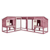 Rabbit Hutch Mocha And White 98.4W x 98.4D x 41.3H