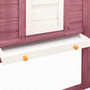 Rabbit Hutch Mocha And White 98.4W x 98.4D x 41.3H