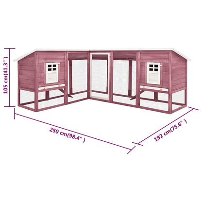 Rabbit Hutch Mocha And White 98.4W x 98.4D x 41.3H