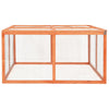 Rabbit Hutch Orange Solid Firwood, Steel Wire Medium Durable